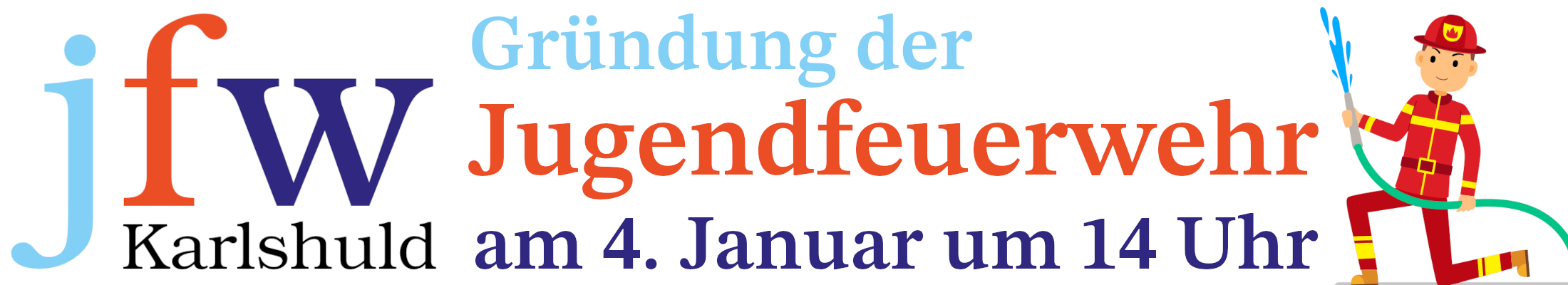 Banner Gründung Jugendfeuerwehr